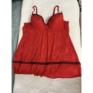 Rampage Sexy Nightie‎ Red Women's Size 2X